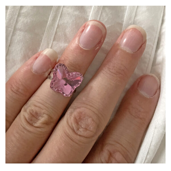 Crystal Butterfly Ring